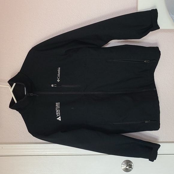 Columbia Other - Columbia Black Zip Up Jacket Mens Size Medium with business logo